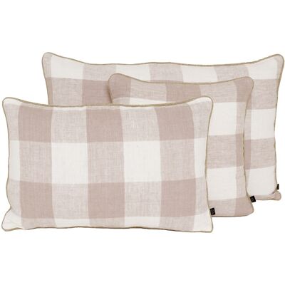 Haomy - Housse de coussin en lin Palma pétale 50x80 cm - Publicité Haomy - Housse de coussin en lin Palma pétale 50x80 cm - Publicité