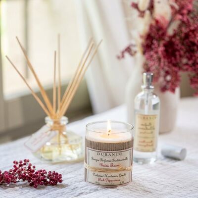Durance - Bougie Parfumée Traditionnelle Baies Roses - 180g OS - Publicité Durance - Bougie Parfumée Traditionnelle Baies Roses - 180g OS - Publicité