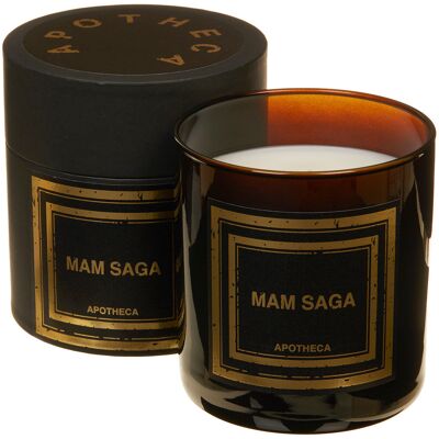 Apotheca - Bougie parfumée Mam Saga à la Lavande et au Musc - 1 mèche 50h OS - Publicité Apotheca - Bougie parfumée Mam Saga à la Lavande et au Musc - 1 mèche 50h OS - Publicité