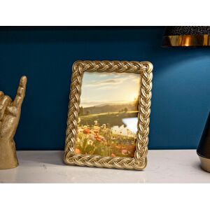 Mauro Ferretti - Cadre Photo Corde doré - 19x2X24,5 cm OS - Publicité Mauro Ferretti - Cadre Photo Corde doré - 19x2X24,5 cm OS - Publicité