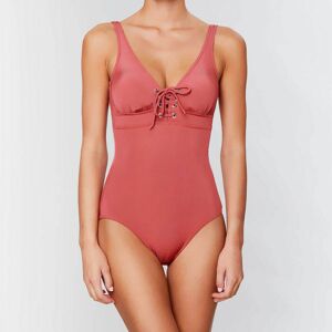 Laura By Janine Robin - Maillot de bain 1 pièce triangle moulé Allure terracotta 36 - Publicité Laura By Janine Robin - Maillot de bain 1 pièce triangle moulé Allure terracotta 36 - Publicité