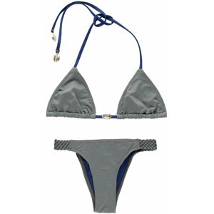Tatiane de Freitas - Maillot de bain deux-pièces bandeau lacé entrelacé kaki marine M - Publicité Tatiane de Freitas - Maillot de bain deux-pièces bandeau lacé entrelacé kaki marine M - Publicité