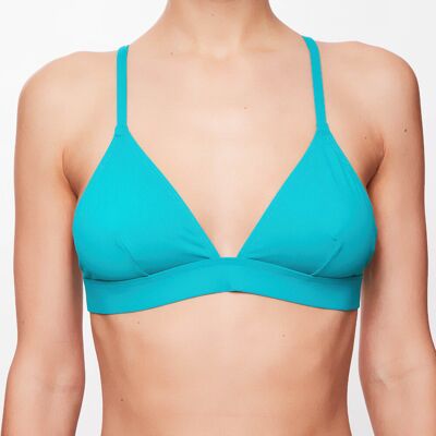 Dnud - Haut de maillot triangle Johanna turquoise 1 - Publicité Dnud - Haut de maillot triangle Johanna turquoise 1 - Publicité