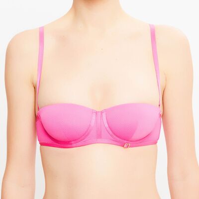 La Perla - Haut de maillot bandeau push-up Swim-Essence fuchsia T.42/A - Publicité La Perla - Haut de maillot bandeau push-up Swim-Essence fuchsia T.42/A - Publicité
