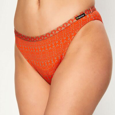 Bikini Bar - Bas de maillot de bain Tatoo imprimé orange 40 - Publicité Bikini Bar - Bas de maillot de bain Tatoo imprimé orange 40 - Publicité