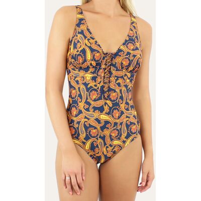 Janine Robin - Maillot de bain 1 Pièce coupe sous poitrine Caracas bleu marine 42 - Publicité Janine Robin - Maillot de bain 1 Pièce coupe sous poitrine Caracas bleu marine 42 - Publicité