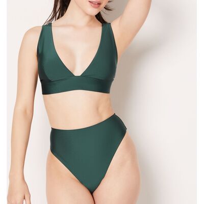 Etam - Bas de bikini taille haute Caleta vert 36 - Publicité Etam - Bas de bikini taille haute Caleta vert 36 - Publicité