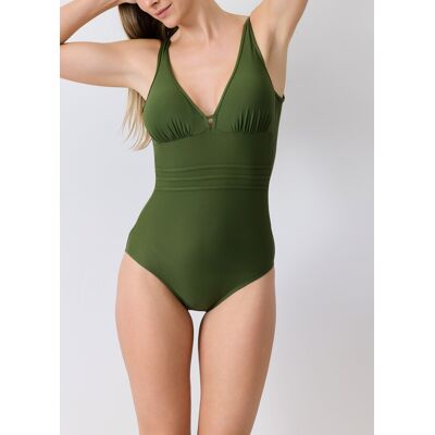 Janine Robin - maillot de bain 1 piece Idylle vert 42 - Publicité Janine Robin - maillot de bain 1 piece Idylle vert 42 - Publicité