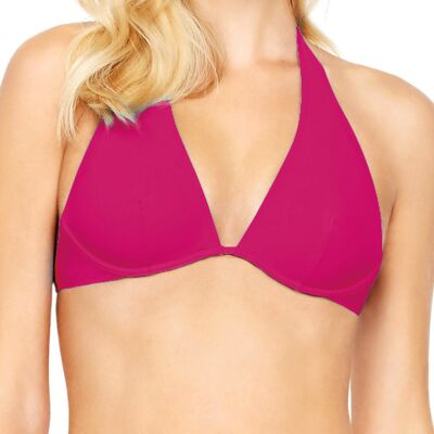 Gottex - Haut de maillot de bain triangle Au Naturel framboise 38 - Publicité Gottex - Haut de maillot de bain triangle Au Naturel framboise 38 - Publicité