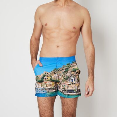 Oxbow - Short de bain Scylla imprimé 15' bleu 32 - Publicité Oxbow - Short de bain Scylla imprimé 15' bleu 32 - Publicité