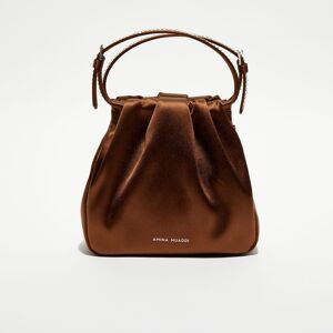 Amina Muaddi - Sac à main en Soie cristal Vittoria moka - 16.5x16x7 cm OS - Publicité Amina Muaddi - Sac à main en Soie cristal Vittoria moka - 16.5x16x7 cm OS - Publicité