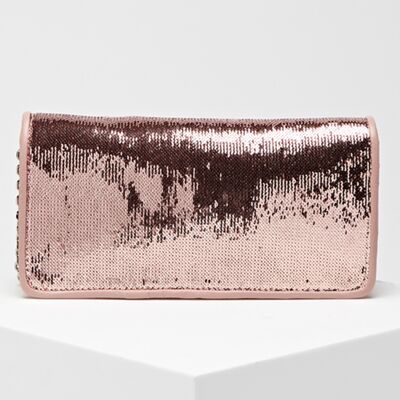 Coccinelle - Sac bandoulière en Cuir sequins Chrissie rose 25x12x4 cm OS - Publicité Coccinelle - Sac bandoulière en Cuir sequins Chrissie rose 25x12x4 cm OS - Publicité