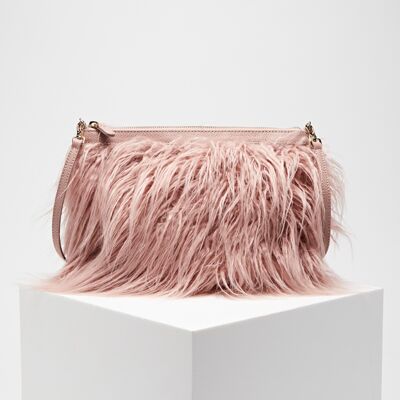 Coccinelle - Sac bandoulière en Cuir & Fausse Fourrure Mini Bag rose 27.5x19.5 cm OS - Publicité Coccinelle - Sac bandoulière en Cuir & Fausse Fourrure Mini Bag rose 27.5x19.5 cm OS - Publicité