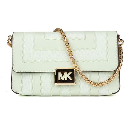 Michael Kors - Sac bandoulière en Cuir Sonia vert/multicolore - 26x15x6 cm OS - Publicité Michael Kors - Sac bandoulière en Cuir Sonia vert/multicolore - 26x15x6 cm OS - Publicité