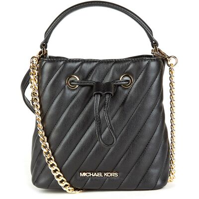 Michael Kors - Sac seau Suri noir - 19x17x10.5 cm OS - Publicité Michael Kors - Sac seau Suri noir - 19x17x10.5 cm OS - Publicité