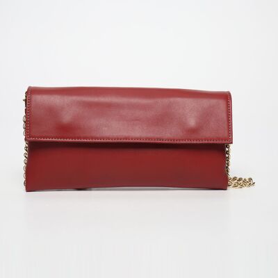 Abaco Paris - Sac bandoulière en Cuir de Vachette Gala rouge - 26.5x14 cm OS - Publicité Abaco Paris - Sac bandoulière en Cuir de Vachette Gala rouge - 26.5x14 cm OS - Publicité
