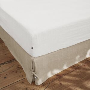 L'Effet Papillon - Drap housse lin lavé Soline blanc 90x190 cm - Publicité L'Effet Papillon - Drap housse lin lavé Soline blanc 90x190 cm - Publicité
