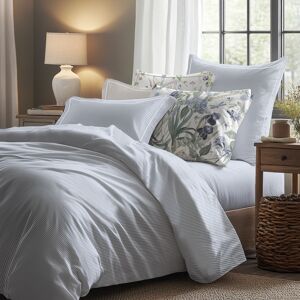 Victor & Hugo - Parure petit drap plat + drap-housse + taies rectangles coton percale - Aix-Marseille Bleu clair 150x200 cm - Publicité Victor & Hugo - Parure petit drap plat + drap-housse + taies rectangles coton percale - Aix-Marseille Bleu clair 150x200 cm - Publicité