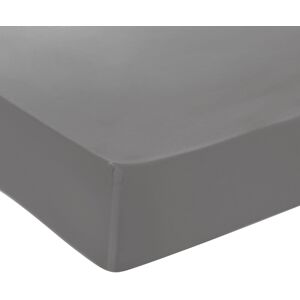 Victor & Hugo - Drap-housse satin de coton - Uni Gris 02 140x200 cm - Publicité Victor & Hugo - Drap-housse satin de coton - Uni Gris 02 140x200 cm - Publicité