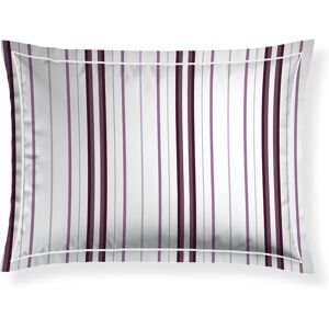 Victor & Hugo - Taie d'oreiller satin de coton - Lucia Mauve/Blanc - 2x(50x70 cm) 50x70 cm - Publicité Victor & Hugo - Taie d'oreiller satin de coton - Lucia Mauve/Blanc - 2x(50x70 cm) 50x70 cm - Publicité