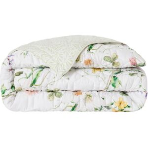 Victor & Hugo - Couvre-lit satin de coton - Splendeur du printemps Blanc - 220x250 cm 220x250 cm - Publicité Victor & Hugo - Couvre-lit satin de coton - Splendeur du printemps Blanc - 220x250 cm 220x250 cm - Publicité