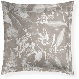 Victor & Hugo - Taie d'oreiller satin de coton - Toile de jouy Taupe 63x63 cm - Publicité Victor & Hugo - Taie d'oreiller satin de coton - Toile de jouy Taupe 63x63 cm - Publicité