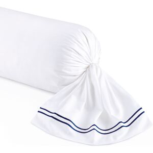 Victor & Hugo - Taie de traversin satin de coton - Cannes Bleu fonce/Blanc - 43x210 cm OS - Publicité Victor & Hugo - Taie de traversin satin de coton - Cannes Bleu fonce/Blanc - 43x210 cm OS - Publicité