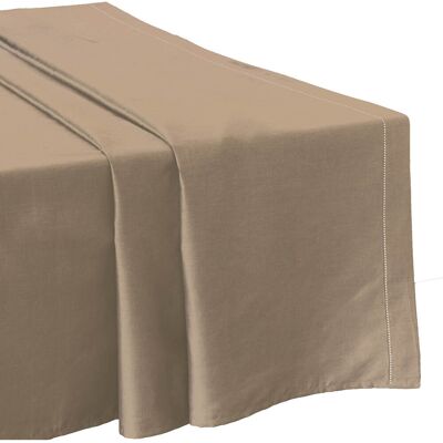 United by PDC - Drap plat 100% Satin de Coton ficelle 180x290 cm - Publicité United by PDC - Drap plat 100% Satin de Coton ficelle 180x290 cm - Publicité