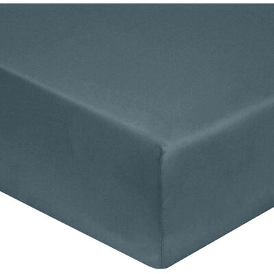 United by PDC - Drap housse 100% Satin de Coton bonnet 30 cm lagon 200x200 cm - Publicité United by PDC - Drap housse 100% Satin de Coton bonnet 30 cm lagon 200x200 cm - Publicité