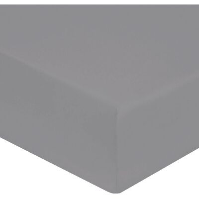 United by PDC - Drap housse 100% Satin de Coton bonnet 30 cm gris perle 90x200 cm - Publicité United by PDC - Drap housse 100% Satin de Coton bonnet 30 cm gris perle 90x200 cm - Publicité
