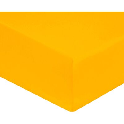 United by PDC - Drap housse 100% Satin de Coton bonnet 30 cm safran 140x200 cm - Publicité United by PDC - Drap housse 100% Satin de Coton bonnet 30 cm safran 140x200 cm - Publicité