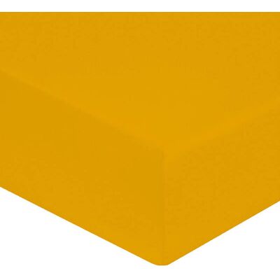 United by PDC - Drap housse 100% Percale de Coton bonnet 30 cm safran 200x200 cm - Publicité United by PDC - Drap housse 100% Percale de Coton bonnet 30 cm safran 200x200 cm - Publicité