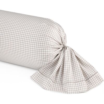 Christian Laurier - Taie de traversin satin de coton Gallina taupe - 43x210 cm OS - Publicité Christian Laurier - Taie de traversin satin de coton Gallina taupe - 43x210 cm OS - Publicité