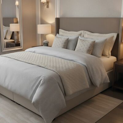 Christian Laurier - Drap plat coton percale Grenoble taupe - 240x300 cm 240x300 cm - Publicité Christian Laurier - Drap plat coton percale Grenoble taupe - 240x300 cm 240x300 cm - Publicité