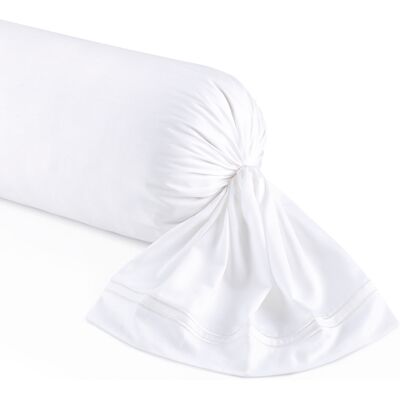 Christian Laurier - Taie de traversin satin de coton Biarritz blanche - 43x210 cm OS - Publicité Christian Laurier - Taie de traversin satin de coton Biarritz blanche - 43x210 cm OS - Publicité