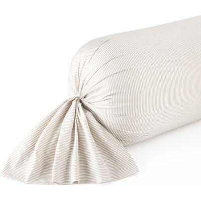 Abaco - Taie de traversin satin de coton Wild taupe - 43x210 cm OS - Publicité Abaco - Taie de traversin satin de coton Wild taupe - 43x210 cm OS - Publicité