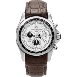 Christophe Duchamp - Montre Homme Quartz en Cuir Volcan marron Bracelet Marron - Publicité