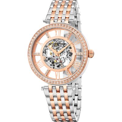 Stuhrling - Montre Femme en Acier Automatique Legacy argenté/rose OS - Publicité Stuhrling - Montre Femme en Acier Automatique Legacy argenté/rose OS - Publicité