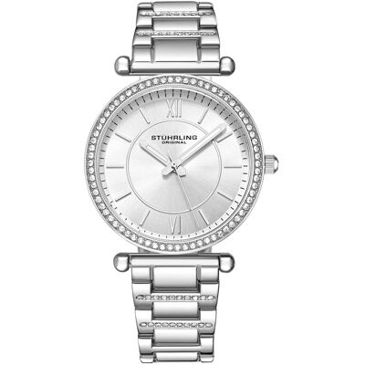 Stuhrling - Montre Femme en Acier Quartz Symphony argentée OS - Publicité Stuhrling - Montre Femme en Acier Quartz Symphony argentée OS - Publicité