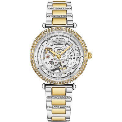 Stuhrling - Montre Femme en Acier Automatique Luxe Legacy doré/argenté OS - Publicité Stuhrling - Montre Femme en Acier Automatique Luxe Legacy doré/argenté OS - Publicité