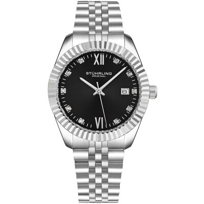 Stuhrling - Montre Femme en Acier Quartz Symphony argentée OS - Publicité Stuhrling - Montre Femme en Acier Quartz Symphony argentée OS - Publicité