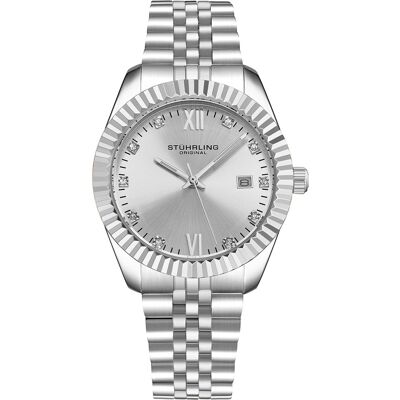 Stuhrling - Montre Femme en Acier Quartz Gamine argentée OS - Publicité Stuhrling - Montre Femme en Acier Quartz Gamine argentée OS - Publicité