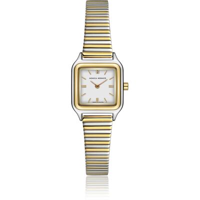 Monica Monaco - Montre en quartz pour femme argenté/doté OS - Publicité Monica Monaco - Montre en quartz pour femme argenté/doté OS - Publicité