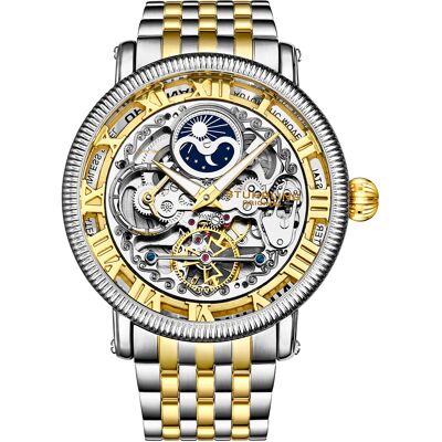 Stuhrling - Montre Homme Automatique Legacy en Acier argenté/doré OS - Publicité Stuhrling - Montre Homme Automatique Legacy en Acier argenté/doré OS - Publicité