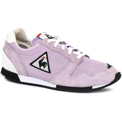 Le Coq Sportif - Sneakers en Mesh & Velours de Cuir Made in France Race orchidée 36 - Publicité Le Coq Sportif - Sneakers en Mesh & Velours de Cuir Made in France Race orchidée 36 - Publicité