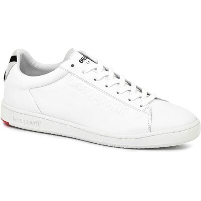 Le Coq Sportif - Sneakers en Cuir Blazon Sport Made in France blanc/noir 36 - Publicité Le Coq Sportif - Sneakers en Cuir Blazon Sport Made in France blanc/noir 36 - Publicité