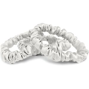 Victor & Hugo - Set de 3 petits chouchous en soie - Iséa Blanc - D 6 cm OS - Publicité Victor & Hugo - Set de 3 petits chouchous en soie - Iséa Blanc - D 6 cm OS - Publicité