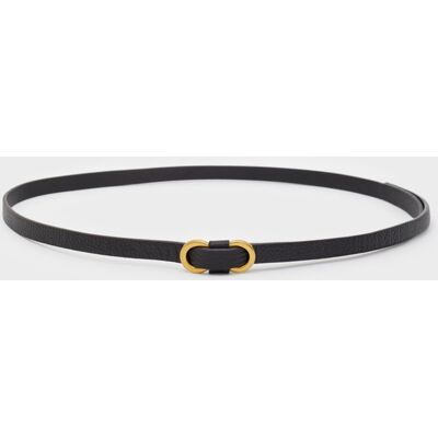 Nali - Ceinture Joséphine en cuir noire OS - Publicité Nali - Ceinture Joséphine en cuir noire OS - Publicité
