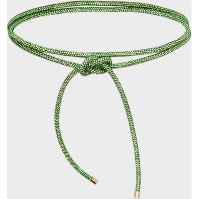 Nali - Ceinture multifonction en corde avec pierres verte OS - Publicité Nali - Ceinture multifonction en corde avec pierres verte OS - Publicité