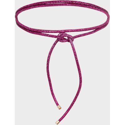 Nali - Ceinture multifonction en corde avec pierres fuchsia OS - Publicité Nali - Ceinture multifonction en corde avec pierres fuchsia OS - Publicité